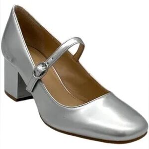 Copper Key | NWOT Silver / Gray Mary Jane Heels